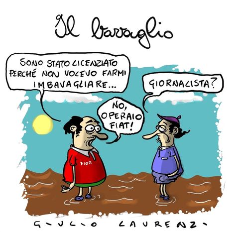 Cartoon: Riflessioni (medium) by Giulio Laurenzi tagged riflessioni