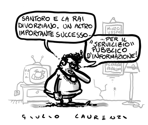 Cartoon: Servilizio Pubblico (medium) by Giulio Laurenzi tagged servilizio,pubblico