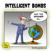 Cartoon: Intelligent Bombs (small) by Giulio Laurenzi tagged politics war bush