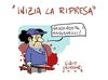 Cartoon: La crisi e finita (small) by Giulio Laurenzi tagged politics