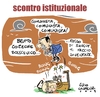 Cartoon: Scontro Istituzionale (small) by Giulio Laurenzi tagged scontro,istituzionale