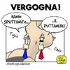 Cartoon: Vergogna (small) by Giulio Laurenzi tagged vergogna