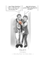Cartoon: Diskrepanz (small) by BES tagged stinkefinger,jogi,politik,boxen,kommunikation,umgangsformen,frau,mann