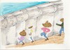Cartoon: Walking through the wall (small) by Cartoon Jami tagged racism,rassismus,mexican,border,american,usa,united,statesvielfalt,respekt,miteinander,inclusion,inklusion,diversität,diversity,dream