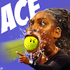 Cartoon: ACE (small) by Bart van Leeuwen tagged serena williams tennis cartoon racist