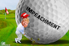 Cartoon: Impeachment Trump golf (small) by Bart van Leeuwen tagged impeachment,trump,golf,impeach,ukraine,whistleblower