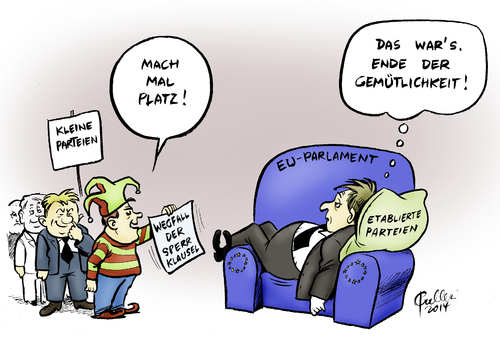 Cartoon: Drei-Prozent-Klausel (medium) by Paolo Calleri tagged europa,deutschland,eu,karlsruhe,bundesverfassungsgericht,bverfg,klausel,sperrklausel,drei,prozent,hürde,parteien,europawahl,parlament,karikatur,cartoon,paolo,calleri,deutschland,europa,eu,karlsruhe,bundesverfassungsgericht,bverfg,klausel,sperrklausel,drei,prozent,hürde,parteien,europawahl,parlament,karikatur,cartoon,paolo,calleri