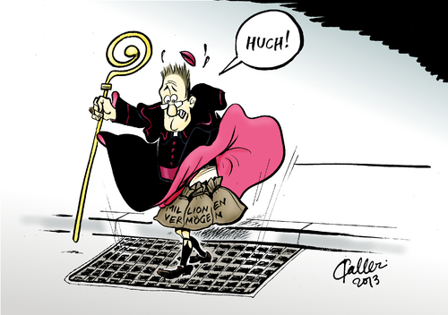 Cartoon: Enthüllung (medium) by Paolo Calleri tagged caller,paolo,karikatur,steuerzahler,einnahmen,kirchensteuer,armut,reichtum,protz,debatte,christentum,katholizismus,finanzen,geld,millionenvermögen,angaben,vermögen,resindenz,bauten,prunk,elst,van,tebartz,peter,franz,bischöfe,erzbistum,bistümer,deutschland,deutschland,bistümer,erzbistum,bischöfe,franz,peter,tebartz,van,elst,prunk,bauten,resindenz,vermögen,angaben,millionenvermögen,geld,finanzen,katholizismus,christentum,debatte,protz,reichtum,armut,kirchensteuer,einnahmen,steuerzahler,karikatur,paolo,calleri