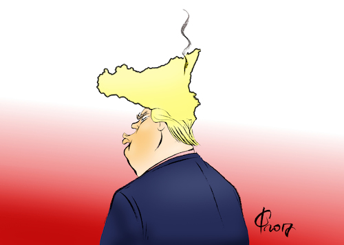 Cartoon: Hitzkopf in Taormina (medium) by Paolo Calleri tagged eu,usa,g7,gipfel,praesident,donald,trump,staatschefs,klima,terror,italien,sizilien,aetna,etna,vulkan,taormina,sicherheit,themen,ausenpolitik,sicherheitspolitik,klimaschutz,abkommen,differenzen,meinungen,karikatur,cartoon,paolo,calleri,eu,usa,g7,gipfel,praesident,donald,trump,staatschefs,klima,terror,italien,sizilien,aetna,etna,vulkan,taormina,sicherheit,themen,ausenpolitik,sicherheitspolitik,klimaschutz,abkommen,differenzen,meinungen,karikatur,cartoon,paolo,calleri