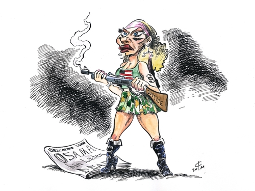 Cartoon: Just do it Justitia (medium) by Paolo Calleri tagged exekution,gerechtigkeit,obama,barack,praesident,pakistan,usa,laden,bin,osama,islamismus,terrorismus,kaida,al