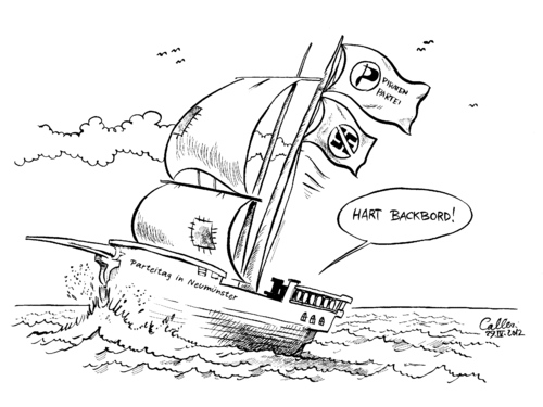Cartoon: Kursänderung (medium) by Paolo Calleri tagged piraten,piratenpartei,parteitag,neumünster,rechtsextremismus,holocaust,holocaustleugner,meinungsfreiheit,piraten,piratenpartei,parteitag,neumünster,rechtsextremismus,holocaust,holocaustleugner,meinungsfreiheit