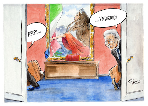 Cartoon: Mattarella-Wiederwahl (medium) by Paolo Calleri tagged italien,rom,politik,republik,staatspraesident,sergio,mattarella,parteien,antritt,krise,gesellschaft,pandemie,wirtschaft,arbeit,soziales,karikatur,cartoon,paolo,calleri,italien,rom,politik,republik,staatspraesident,sergio,mattarella,parteien,antritt,krise,gesellschaft,pandemie,wirtschaft,arbeit,soziales,karikatur,cartoon,paolo,calleri