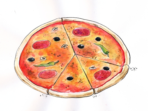 Cartoon: Pea...zza (medium) by Paolo Calleri tagged peace,pizza,pizzapitch