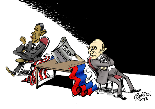 Cartoon: Tischtuch (medium) by Paolo Calleri tagged usa,russland,syrien,rebellen,konflikt,krieg,g8,gipfel,2013,lough,ernes,konfliktparteien,waffenlieferung,waffen,munition,lieferung,rote,linie,wladimir,putin,barack,obama,karikatur,paolo,calleri,usa,russland,syrien,rebellen,konflikt,krieg,g8,gipfel,2013,lough,ernes,konfliktparteien,waffenlieferung,waffen,munition,lieferung,rote,linie,wladimir,putin,barack,obama,karikatur,paolo,calleri