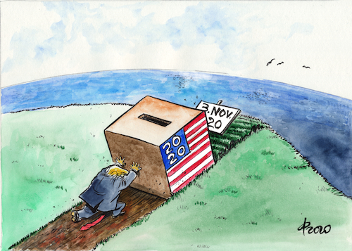 Cartoon: Verschieber Trump (medium) by Paolo Calleri tagged usa,trump,wahlen,wahlkampf,donald,präsidentschaftswahlen,2020,briefwahl,vorschlag,demokratie,populismus,covid,19,corona,tote,black,lives,matter,rassismus,karikatur,cartoon,paolo,calleri,usa,trump,wahlen,wahlkampf,donald,präsidentschaftswahlen,2020,briefwahl,vorschlag,demokratie,populismus,covid,19,corona,tote,black,lives,matter,rassismus,karikatur,cartoon,paolo,calleri