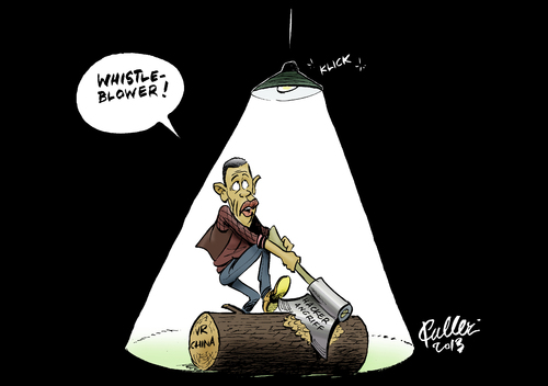 Cartoon: Whistleblower (medium) by Paolo Calleri tagged whistleblower,china,usa,cyberwar,angriffe,hacker,hongkong,prism,bespitzelung,internet,nsa,geheimdienst,obama,barack,snowden,edward,calleri,paolo,karikatur,überwachung,geheimnisverrat,usa,china,whistleblower,edward,snowden,barack,obama,geheimdienst,nsa,internet,bespitzelung,prism,hongkong,hacker,angriffe,cyberwar,geheimnisverrat,überwachung,karikatur,paolo,calleri