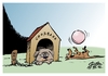 Cartoon: An der Leine (small) by Paolo Calleri tagged eu,ezb,europa,banken,aufsicht,bankenaufsicht,großbanken,sparkassen,wirtschaftsunion,währungsunion,eurozone,kontrolle