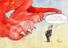 Cartoon: Auf Augenhöhe (small) by Paolo Calleri tagged deutschland,china,regierungskonsultationen,konsultationen,wirtschaft,beziehungen,abhaengigkeiten,demokratie,zusammenarbeit,bundeskanzler,scholz,politik,karikatur,cartoon,paolo,calleri