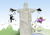Cartoon: Erlöser (small) by Paolo Calleri tagged brasilien,praesidentin,dilma,rousseff,suspendierung,amtsenthebungsverfahren,pause,interimspraesident,uebergang,michel,temer,vorbestraft,vorwurf,kreditvergabe,haushalt,wirtschaftskrise,rezession,karikatur,cartoon,paolo,calleri