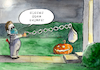 Cartoon: Halloween 2020 (small) by Paolo Calleri tagged welt,deutschland,lockdown,neuinfektionen,infektionen,gesundheit,corona,covid,19,halloween,süßes,abstand,hygiene,masken,maskenpflicht,brauch,karikatur,cartoon,paolo,calleri