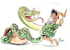 Cartoon: Indien im Würgegriff (small) by Paolo Calleri tagged welt,indien,corona,infektionen,neuinfektionen,pandemie,epidemie,virus,covid,19,hilfen,gesundheit,wirtschaft,arbeit,soziales,gesellschaft,karikatur,cartoon,paolo,calleri