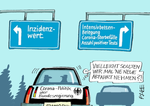 Cartoon: Abgezweigtes (medium) by RABE tagged corona,bundländerkonferenz,merkel,kanzleramt,lockerungen,stufenplan,öffnungen,lockdown,shutdown,baumärkte,impfdosen,rki,fallzahlen,inzidenzwert,spahn,impfzentren,impfreihenfolge,notbremse,intensivbettenbelegung,sterbefälle,positive,tests,autobahn,autobahnabfahrt,coronapolitik,corona,bundländerkonferenz,merkel,kanzleramt,lockerungen,stufenplan,öffnungen,lockdown,shutdown,baumärkte,impfdosen,rki,fallzahlen,inzidenzwert,spahn,impfzentren,impfreihenfolge,notbremse,intensivbettenbelegung,sterbefälle,positive,tests,autobahn,autobahnabfahrt,coronapolitik