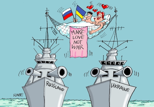 Cartoon: All You Need Is Love (medium) by RABE tagged putin,ukraine,russland,kreml,poroschenko,ukrainekrise,rabe,ralf,böhme,cartoon,karikatur,pressezeichnung,farbcartoon,meer,marineschiffe,handelsschiffe,festnahmen,kriegsschiffe,provokation,merkel,eu,putin,ukraine,russland,kreml,poroschenko,ukrainekrise,rabe,ralf,böhme,cartoon,karikatur,pressezeichnung,farbcartoon,meer,marineschiffe,handelsschiffe,festnahmen,kriegsschiffe,provokation,merkel,eu