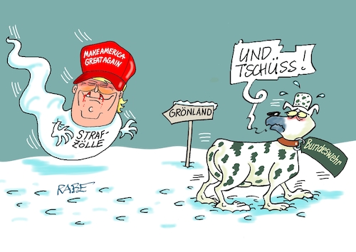 Cartoon: Angsthund (medium) by RABE tagged trump,präsident,usa,donald,einmarsch,erstürmung,cartoon,karikatur,pressezeichnung,rabe,ralf,böhme,farbcartoon,tagescartoon,venezuela,südamerika,maduro,regimewechsel,weltordnung,kongress,völkerrecht,grönland,grönlandstreit,deal,bundeswehr,rückzug,invasion,okkupation,hund,strefe,strafzoll,strafzölle,handel,handelskrieg,gespenst,trump,präsident,usa,donald,einmarsch,erstürmung,cartoon,karikatur,pressezeichnung,rabe,ralf,böhme,farbcartoon,tagescartoon,venezuela,südamerika,maduro,regimewechsel,weltordnung,kongress,völkerrecht,grönland,grönlandstreit,deal,bundeswehr,rückzug,invasion,okkupation,hund,strefe,strafzoll,strafzölle,handel,handelskrieg,gespenst