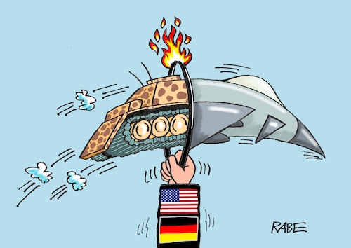 Cartoon: Bomber (medium) by RABE tagged kampfpanzer,leopard,abrams,marder,usa,deutschland,ukraine,ukrainekrieg,rabe,ralf,böhme,cartoon,karikatur,pressezeichnung,farbcartoon,tagescartoon,reiter,leopardenfell,pistorius,panzerlieferung,kampfjet,jet,kampfflieger,jagdflieger,bomber,rote,linie,scholz,zirkus,manege,ring,sprung,feuer,feuerreifen,reifen,kampfpanzer,leopard,abrams,marder,usa,deutschland,ukraine,ukrainekrieg,rabe,ralf,böhme,cartoon,karikatur,pressezeichnung,farbcartoon,tagescartoon,reiter,leopardenfell,pistorius,panzerlieferung,kampfjet,jet,kampfflieger,jagdflieger,bomber,rote,linie,scholz,zirkus,manege,ring,sprung,feuer,feuerreifen,reifen