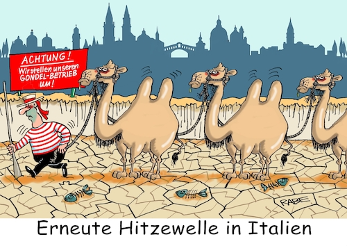 Cartoon: Canale Grande trocken (medium) by RABE tagged klima,klimaziele,klimawende,ampel,wissing,streit,umsetzung,rabe,ralf,böhme,cartoon,karikatur,pressezeichnung,farbcartoon,tagescartoon,dürre,klimakatastrophe,wüste,trockenheit,sand,schiff,canale,grande,venedig,gondel,gondoliere,fluss,flussbett,kamele,klima,klimaziele,klimawende,ampel,wissing,streit,umsetzung,rabe,ralf,böhme,cartoon,karikatur,pressezeichnung,farbcartoon,tagescartoon,dürre,klimakatastrophe,wüste,trockenheit,sand,schiff,canale,grande,venedig,gondel,gondoliere,fluss,flussbett,kamele