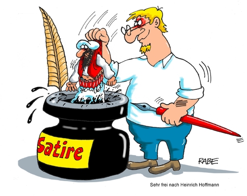 Cartoon: Charlie Hebdo (medium) by RABE tagged charlie,hebdo,paris,satire,attentat,anschlag,islam,islamisten,prophet,is,terroristen,cartoon,karikatur,pressezeichnung,farbcartoon,tagescartoon,tusche,tuschfass,zeichenfeder,karikaturist,pressefreiheit,meinungsfreiheit,charlie,hebdo,paris,satire,attentat,anschlag,islam,islamisten,prophet,is,terroristen,cartoon,karikatur,pressezeichnung,farbcartoon,tagescartoon,tusche,tuschfass,zeichenfeder,karikaturist,pressefreiheit,meinungsfreiheit