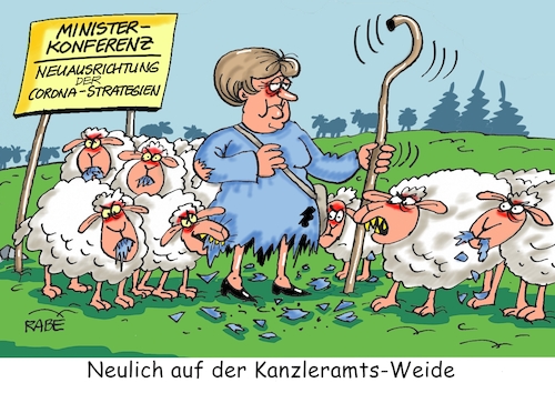 Cartoon: Die Hirtin (medium) by RABE tagged virus,corona,pandemie,coronakrise,rabe,ralf,böhme,cartoon,karikatur,pressezeichnung,farbcartoon,tagescartoon,viren,virenschutz,mundschutz,desinfektion,föderal,föderalismus,ländersache,ministerkonferenz,online,kanzleramt,merkel,mindestbußgeld,maskenverweigerer,privatfeiern,personenzahl,abstandsregeln,großveranstaltungen,jahresende,coronatests,schafe,hirrte,schäfer,weide,virus,corona,pandemie,coronakrise,rabe,ralf,böhme,cartoon,karikatur,pressezeichnung,farbcartoon,tagescartoon,viren,virenschutz,mundschutz,desinfektion,föderal,föderalismus,ländersache,ministerkonferenz,online,kanzleramt,merkel,mindestbußgeld,maskenverweigerer,privatfeiern,personenzahl,abstandsregeln,großveranstaltungen,jahresende,coronatests,schafe,hirrte,schäfer,weide