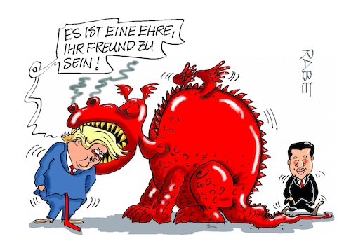 Cartoon: Ehrvoller Freund (medium) by RABE tagged trump,präsident,usa,donald,einmarsch,erstürmung,cartoon,karikatur,pressezeichnung,rabe,ralf,böhme,farbcartoon,tagescartoon,venezuela,südamerika,maduro,regimewechsel,weltordnung,kongress,völkerrecht,china,peking,xi,jinping,staatschefs,staatsbesuch,drache,drachen,freund,ehre,trump,präsident,usa,donald,einmarsch,erstürmung,cartoon,karikatur,pressezeichnung,rabe,ralf,böhme,farbcartoon,tagescartoon,venezuela,südamerika,maduro,regimewechsel,weltordnung,kongress,völkerrecht,china,peking,xi,jinping,staatschefs,staatsbesuch,drache,drachen,freund,ehre