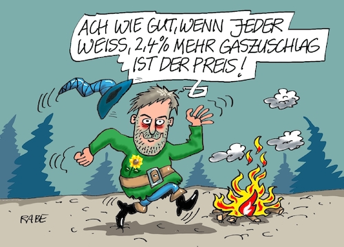 Cartoon: Eintänzer (medium) by RABE tagged gas,gassparen,gasnotstand,gasgeben,sanktionen,gasspeicher,gasheizung,rabe,ralf,böhme,cartoon,karikatur,pressezeichnung,farbcartoon,tagescartoon,robert,habeck,putin,ukrainekrieg,gasumlage,rwe,shell,bekanntgabe,umlagenhöhe,verbraucher,märchen,rumpelstilzchen,tanz,feuer,wald,gas,gassparen,gasnotstand,gasgeben,sanktionen,gasspeicher,gasheizung,rabe,ralf,böhme,cartoon,karikatur,pressezeichnung,farbcartoon,tagescartoon,robert,habeck,putin,ukrainekrieg,gasumlage,rwe,shell,bekanntgabe,umlagenhöhe,verbraucher,märchen,rumpelstilzchen,tanz,feuer,wald