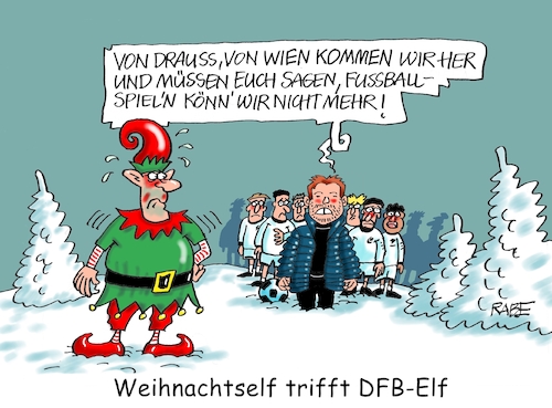 Cartoon: Elfenelf (medium) by RABE tagged fussball,wm,klimafreundlich,klimaneutral,kontinente,ball,fußball,spieler,druck,fifa,katar,winter,weltmeisterschaft,winterweltmeisterschaft,nagelsmann,niederlage,österreich,wien,winterlandschaft,schnee,sport,fussballtrainer,elf,weihnachtself,wichtel,weihnachtswichtel,fussball,wm,klimafreundlich,klimaneutral,kontinente,ball,fußball,spieler,druck,fifa,katar,winter,weltmeisterschaft,winterweltmeisterschaft,nagelsmann,niederlage,österreich,wien,winterlandschaft,schnee,sport,fussballtrainer,elf,weihnachtself,wichtel,weihnachtswichtel