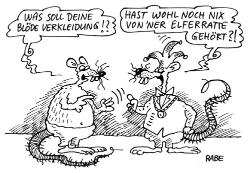 Cartoon: Elferratte (medium) by RABE tagged karneval,fasching,helau,narren,narrenkappe,pappnase,elferrat,prunksitzung,schunkeln,ratte,tier,rattenschwanz,pelztier,rattenloch,konfetti,luftballon,girlande,karneval,fasching,ratten,tiere,elfe