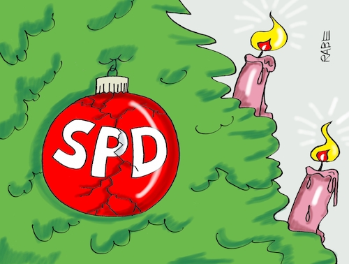 Cartoon: Es geht ein Riss durch die SPD (medium) by RABE tagged grüne,jamaika,sondierungsgespräche,regierungsbildung,amtshandlung,rabe,ralf,böhme,cartoon,karikatur,pressezeichnung,farbcartoon,tagescartoon,sondierung,martin,schulz,spd,groko,neuwahlen,weihnachtsbaum,glaskugel,kerze,flamme,koalitionsgspräche,minderheitsregierung,grüne,jamaika,sondierungsgespräche,regierungsbildung,amtshandlung,rabe,ralf,böhme,cartoon,karikatur,pressezeichnung,farbcartoon,tagescartoon,sondierung,martin,schulz,spd,groko,neuwahlen,weihnachtsbaum,glaskugel,kerze,flamme,koalitionsgspräche,minderheitsregierung