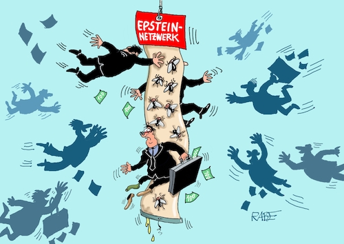 Cartoon: Fliegenfänger (medium) by RABE tagged trump,präsident,usa,donald,einmarsch,erstürmung,cartoon,karikatur,pressezeichnung,rabe,ralf,böhme,farbcartoon,tagescartoon,venezuela,südamerika,maduro,regimewechsel,weltordnung,kongress,völkerrecht,epstein,epsteinakten,epsteinfiles,files,akten,sexualstraftäter,verbrecher,diplomaten,netzwerk,fliege,fliegenfänger,klebstoff,korruption,trump,präsident,usa,donald,einmarsch,erstürmung,cartoon,karikatur,pressezeichnung,rabe,ralf,böhme,farbcartoon,tagescartoon,venezuela,südamerika,maduro,regimewechsel,weltordnung,kongress,völkerrecht,epstein,epsteinakten,epsteinfiles,files,akten,sex,sexualstraftäter,verbrecher,diplomaten,netzwerk,fliege,fliegenfänger,klebstoff,korruption