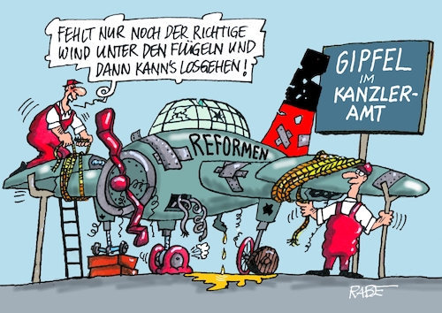 Cartoon: Flügellahm (medium) by RABE tagged merz,kanzler,koalition,union,spd,klingbeil,cartoon,karikatur,pressezeichnung,farbcartoon,tagescartoon,db,bahn,frühling,frühjahr,frühjahrsputz,ice,zug,blumenkasten,blumenkästen,esc,songcontest,treffen,gipfel,kanzleramt,gipfeltreffen,reform,reformgipfel,flieger,flugzeug,schrott,wind,flugplatz,merz,kanzler,koalition,union,spd,klingbeil,cartoon,karikatur,pressezeichnung,farbcartoon,tagescartoon,db,bahn,frühling,frühjahr,frühjahrsputz,ice,zug,blumenkasten,blumenkästen,esc,songcontest,treffen,gipfel,kanzleramt,gipfeltreffen,reform,reformgipfel,flieger,flugzeug,schrott,wind,flugplatz