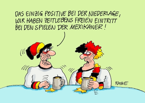 Cartoon: Freier Eintritt (medium) by RABE tagged fußball,wm,russland,gespenst,bayern,münchen,verletzungen,boateng,robben,rabe,ralf,böhme,cartoon,tagescartoon,farbcartoon,pressezeichnung,löw,mexikaner,südkorea,ausscheiden,heimflug,niederlage,fußballspiel,eintritt,frei,vorteil,positives,blamage,weltmeister,fußball,wm,russland,gespenst,bayern,münchen,verletzungen,boateng,robben,rabe,ralf,böhme,cartoon,tagescartoon,farbcartoon,pressezeichnung,löw,mexikaner,südkorea,ausscheiden,heimflug,niederlage,fußballspiel,eintritt,frei,vorteil,positives,blamage,weltmeister