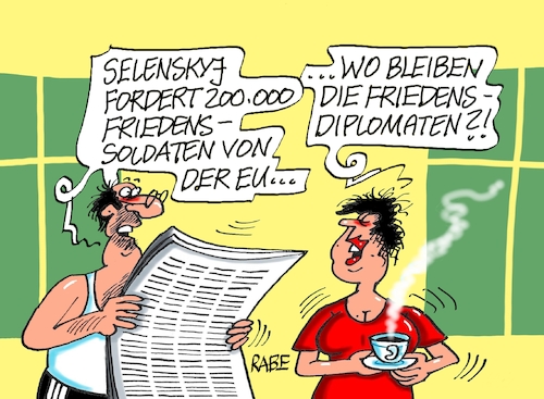 Cartoon: Friedensdiplomat (medium) by RABE tagged ampel,ampelregierung,rot,grün,gelb,fdp,spd,grüne,rabe,ralf,böhme,cartoon,karikatur,pressezeichnung,farbcartoon,tagescartoon,inflation,einkommen,rente,rentenpaket,bruch,streit,neuwahlen,davos,schweiz,weltwirtschaftsgipfel,selenskyj,ukraine,ukrainekrieg,waffenlieferung,soldaten,frieden,diplomatir,friedenssoldaten,eu,friedensdiplomaten,ampel,ampelregierung,rot,grün,gelb,fdp,spd,grüne,rabe,ralf,böhme,cartoon,karikatur,pressezeichnung,farbcartoon,tagescartoon,inflation,einkommen,rente,rentenpaket,bruch,streit,neuwahlen,davos,schweiz,weltwirtschaftsgipfel,selenskyj,ukraine,ukrainekrieg,waffenlieferung,soldaten,frieden,diplomatir,friedenssoldaten,eu,friedensdiplomaten