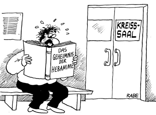 Cartoon: Geheimnissvolles (medium) by RABE tagged hebamme,buchmesse,roman,buch,historisch,kreisssaal,entbindung,geburt,kaiserschnitt,wartesaal,frankfurt,messestand,bestseller,bestsellerliste,wanderhure,romanvorlage,baby,hebamme,buchmesse,roman,buch,historisch,kreisssaal,entbindung,geburt,kaiserschnitt,wartesaal,frankfurt,messestand,bestseller,bestsellerliste,wanderhure,romanvorlage,baby