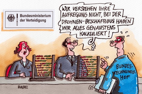 Cartoon: Gemurmel (medium) by RABE tagged eurohawk,drohne,kampfdrohne,aufklärungsdrohne,de,maiziere,bundesverteidigungsminister,cdu,anhörung,untersuchungsausschuss,bundesrechnungshof,kosten,millionen,rabe,ralf,böhme,cartoon,karikatur,pressezeichnung,farbcartoon,beschaffung,steuergelder,kalkulation,bundeswehr,rechenmaschine,rechenschieber,murmeln,eurohawk,drohne,kampfdrohne,aufklärungsdrohne,de,maiziere,bundesverteidigungsminister,cdu,anhörung,untersuchungsausschuss,bundesrechnungshof,kosten,millionen,rabe,ralf,böhme,cartoon,karikatur,pressezeichnung,farbcartoon,beschaffung,steuergelder,kalkulation,bundeswehr,rechenmaschine,rechenschieber,murmeln