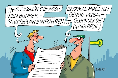 Cartoon: Genug gebunkert (medium) by RABE tagged ampel,ampelregierung,rot,grün,gelb,fdp,spd,grüne,rabe,ralf,böhme,cartoon,karikatur,pressezeichnung,farbcartoon,tagescartoon,inflation,einkommen,rente,rentenpaket,bruch,streit,neuwahlen,bunker,bunkerschutzplan,schutzbunker,atombunker,schokolade,dubai,dubaischokolade,ampel,ampelregierung,rot,grün,gelb,fdp,spd,grüne,rabe,ralf,böhme,cartoon,karikatur,pressezeichnung,farbcartoon,tagescartoon,inflation,einkommen,rente,rentenpaket,bruch,streit,neuwahlen,bunker,bunkerschutzplan,schutzbunker,atombunker,schokolade,dubai,dubaischokolade