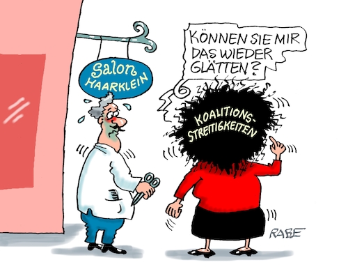 Glätteisen für Rotschwarz