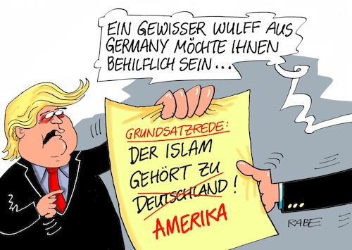 Cartoon: Grundsatzrede Trump II (medium) by RABE tagged trump,usa,präsident,donald,weltreise,staatsbesuch,saudi,arabien,islam,rabe,ralf,böhme,cartoon,karikatur,pressezeichnung,farbcartoon,tagescartoon,islamisten,is,terror,grundsatzrede,araber,great,again,germany,bundespräsident,wulff,grunsatz,rede,deutschland,saudis,erdöl,waffengeschäfte,trump,usa,präsident,donald,weltreise,staatsbesuch,saudi,arabien,islam,rabe,ralf,böhme,cartoon,karikatur,pressezeichnung,farbcartoon,tagescartoon,islamisten,is,terror,grundsatzrede,araber,great,again,germany,bundespräsident,wulff,grunsatz,rede,deutschland,saudis,erdöl,waffengeschäfte