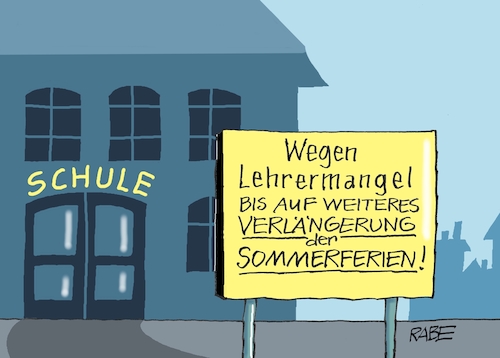 Cartoon: In the Summertime (medium) by RABE tagged hitze,dürre,klima,klimawandel,wetterextreme,trockenheit,rabe,ralf,böhme,cartoon,karikatur,pressezeichnung,farbcartoon,tagescartoon,sommer,extremwetter,sommerferien,schulferien,schule,schulgebäude,schüler,lehrer,lehrermangel,verlängerung,schulschliessung,schließung,weiteres,hitze,dürre,klima,klimawandel,wetterextreme,trockenheit,rabe,ralf,böhme,cartoon,karikatur,pressezeichnung,farbcartoon,tagescartoon,sommer,extremwetter,sommerferien,schulferien,schule,schulgebäude,schüler,lehrer,lehrermangel,verlängerung,schulschliessung,schließung,weiteres