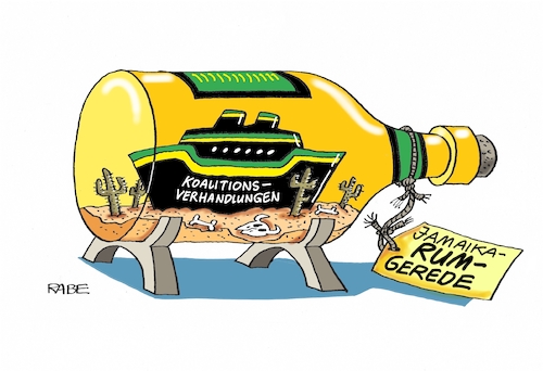 Cartoon: Jamaika Rum (medium) by RABE tagged grüne,jamaika,sondierungsgespräche,regierungsbildung,amtshandlung,rabe,ralf,böhme,cartoon,karikatur,pressezeichnung,farbcartoon,tagescartoon,rum,rumflasche,schiff,sand,wüste,kakteen,knochen,gestrandet,grüne,jamaika,sondierungsgespräche,regierungsbildung,amtshandlung,rabe,ralf,böhme,cartoon,karikatur,pressezeichnung,farbcartoon,tagescartoon,rum,rumflasche,schiff,sand,wüste,kakteen,knochen,gestrandet