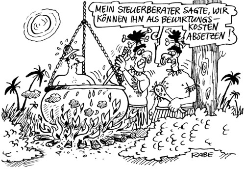 Cartoon: Kanibalenmenü (medium) by RABE tagged steuern,steuerzahler,steuerberater,steuertrick,steuerbüro,steuererklärung,finanzamt,finanzminister,schäuble,euro,krise,eu,brüssel,steuerersparnis,kanibalen,menschenfresser,wilde,urwald,dschungel,eingeborenen,häuptling,medizinman,lagerfeuer,suppenkessel,kochengaren,sieden,dämpfen,blanchieren,palmen,keule,morgenstern,kochlöffel,suppenlöffel,kelle,kochshow,suppenkelle,mann,forscher,bewirtung,bewirtungskosten,mahlzeit,kanibalismus,menschenfleisch,steuerzahler,steuerberater,steuertrick,steuerbüro,steuererklärung,finanzamt,finanzminister,schäuble,krise,brüssel,eu