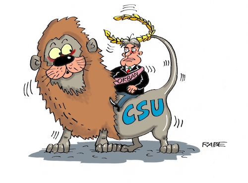 Cartoon: Klausur (medium) by RABE tagged winterklausur,csu,bayern,seehofer,söder,dobrindt,seeon,sondierung,orban,ungarn,victor,rabe,ralf,böhme,cartoon,karikatur,pressezeichnung,farbcartoon,tagescartoon,löwe,union,koalitonsverhandlungen,neuwahlen,schwesterpartei,merkel,flüchtlinge,obergrenze,zuzug,spd,winterklausur,csu,bayern,seehofer,söder,dobrindt,seeon,sondierung,orban,ungarn,victor,rabe,ralf,böhme,cartoon,karikatur,pressezeichnung,farbcartoon,tagescartoon,löwe,union,koalitonsverhandlungen,neuwahlen,schwesterpartei,merkel,flüchtlinge,obergrenze,zuzug,spd